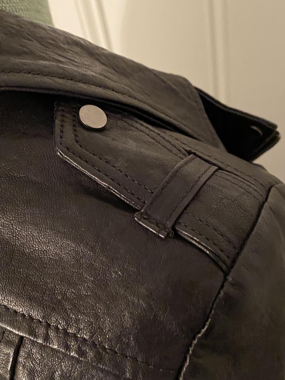 Danier Black Leather Jacket image indicator(7)