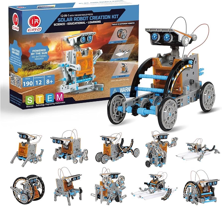 Brand new 190 pics solar robot kit