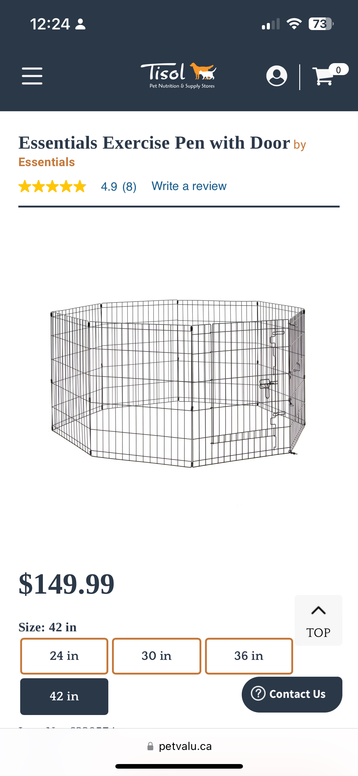 Essentials Exercise Pen with door