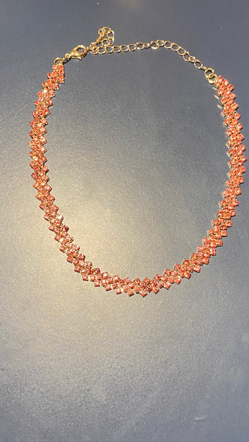 Full rhinestones choker necklace