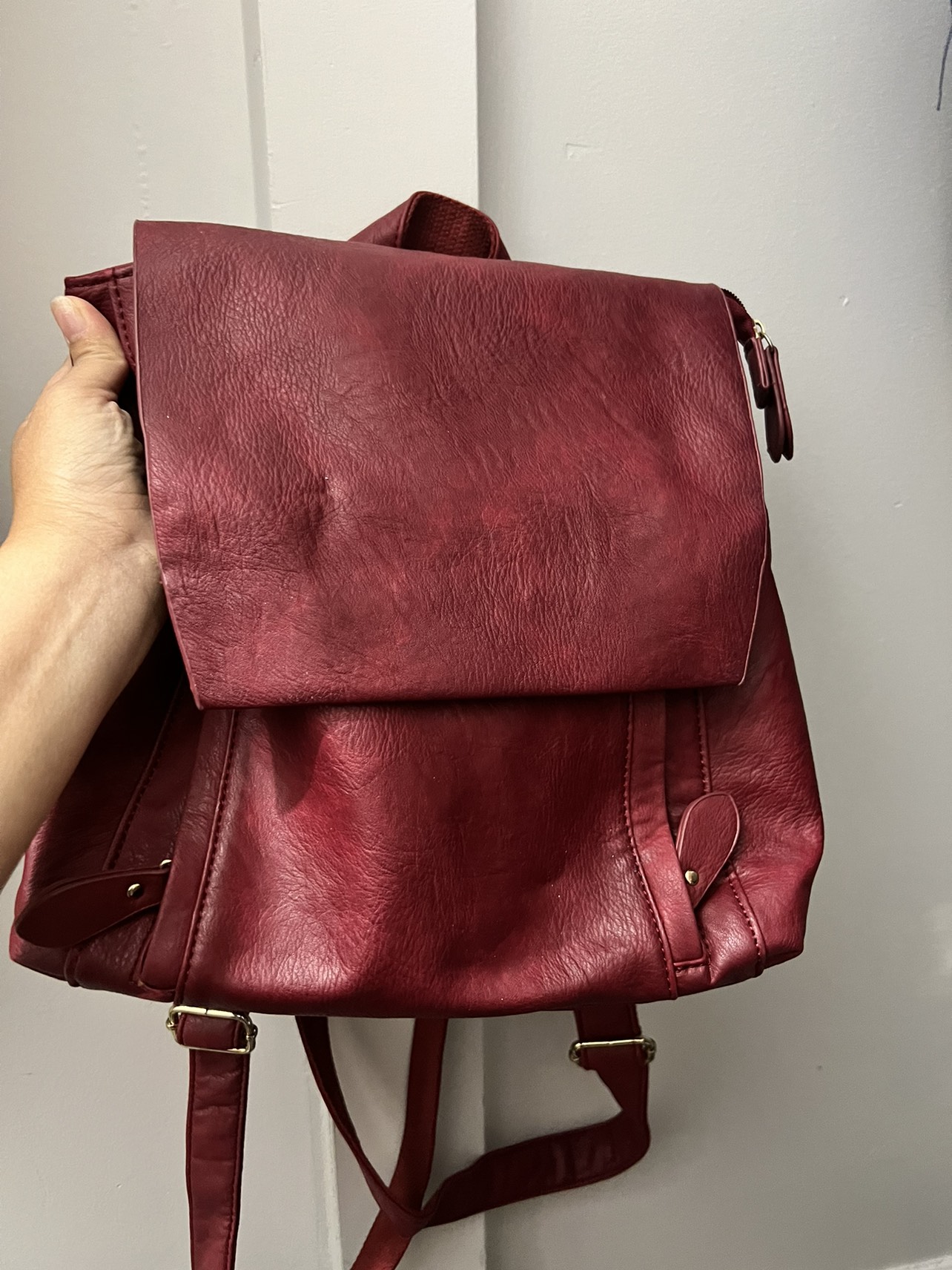 Red backpack