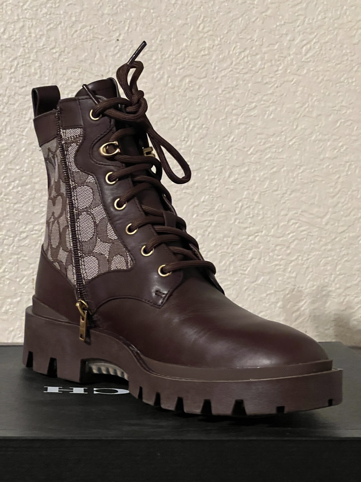 Citysole Lace Up Boot In Signature Jacquard - photo 3
