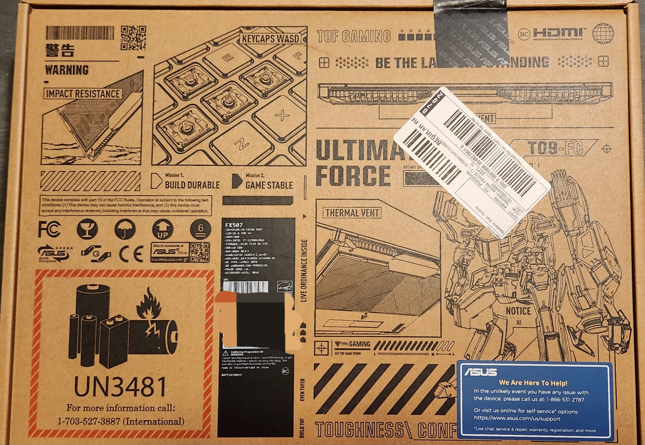 BNIB Asus Tuf Gaming F15 Laptop - photo 3