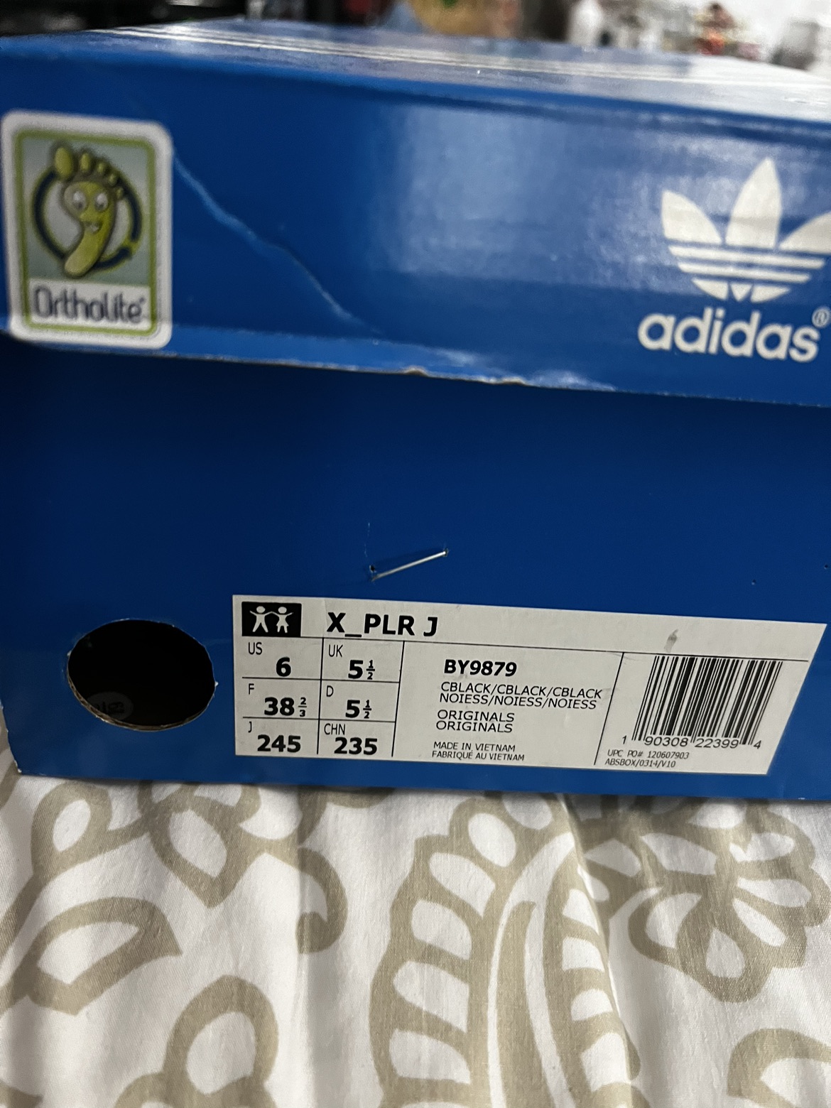 Black Adidas Ortholite Ladies sneakers size 6.0 image indicator(6)