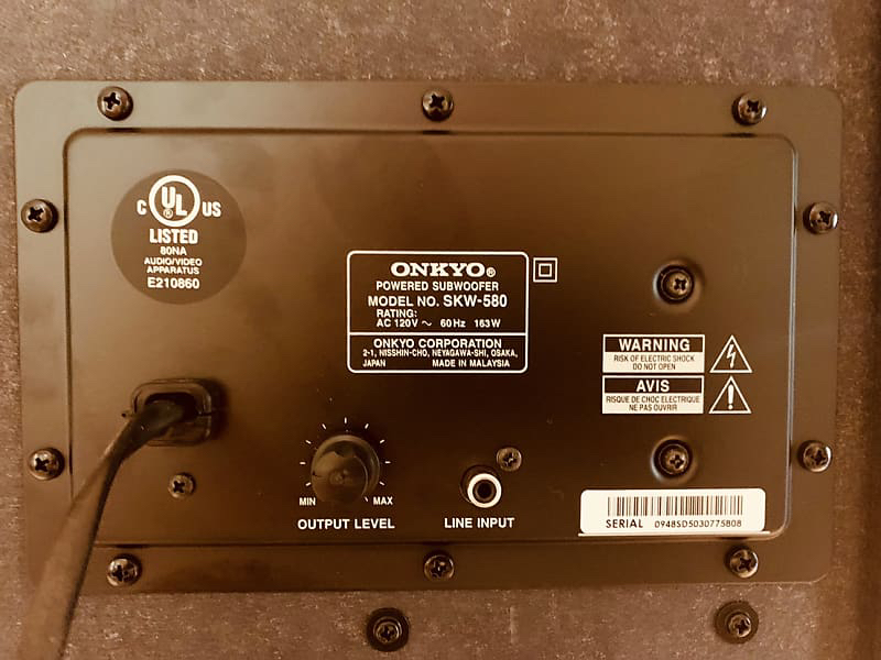 Onkyo SKW-580 Powered Subwoofer - photo 3