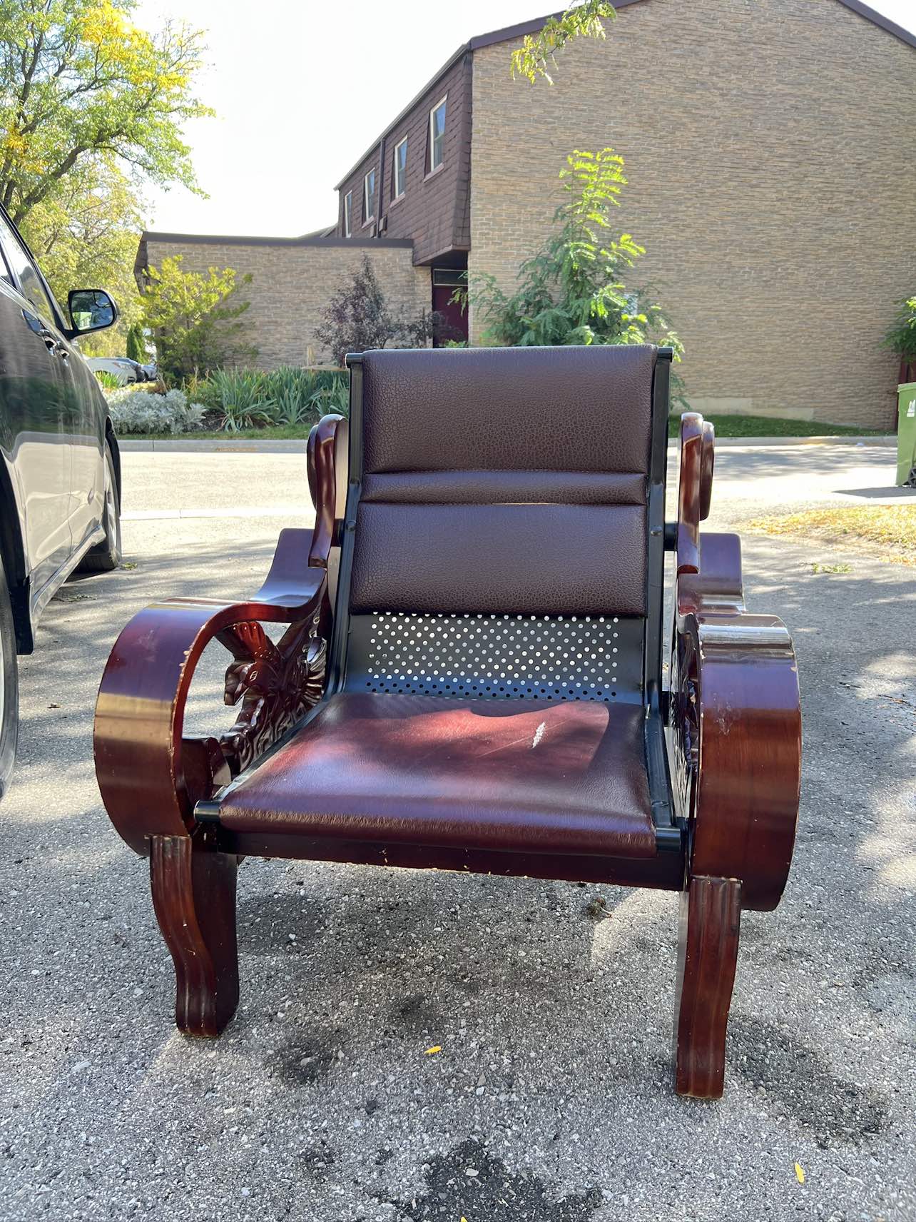 Classical mahogany armchair