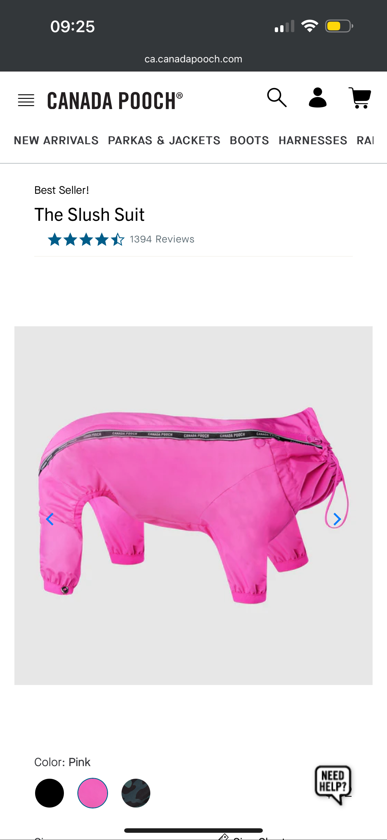 Canada Pooch Slush Suit