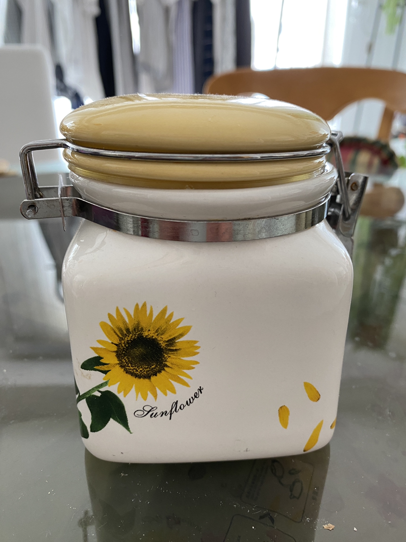 Ceramic Canister, Airtight Food Container with Clamp Top Lid ❄️ thumbnail