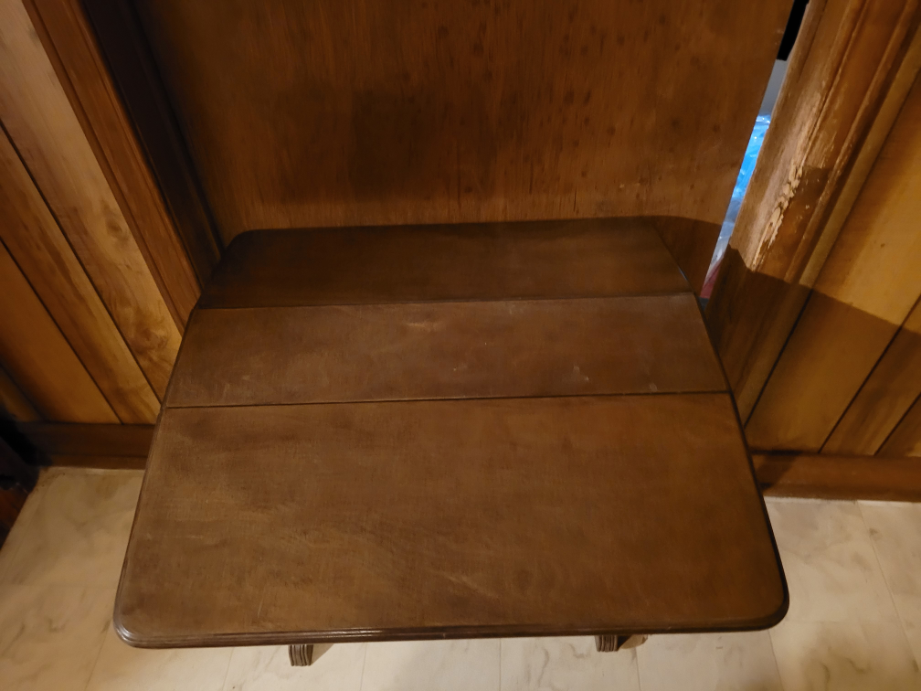 folding wood side table - photo 2