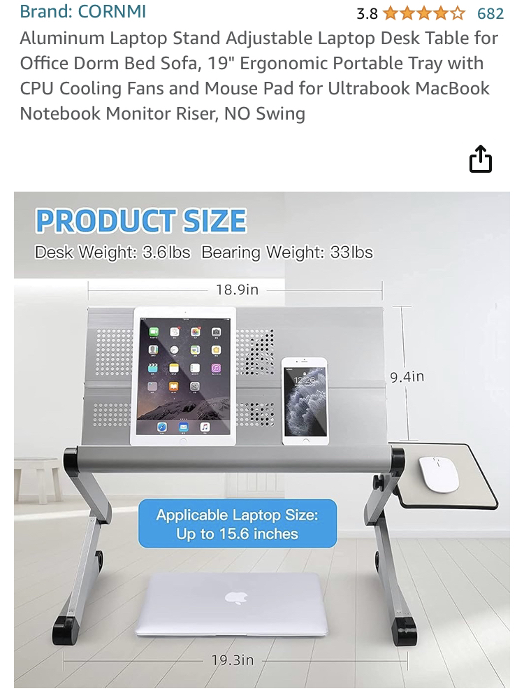 Laptop stand - adjustable positions and use cases image indicator(3)