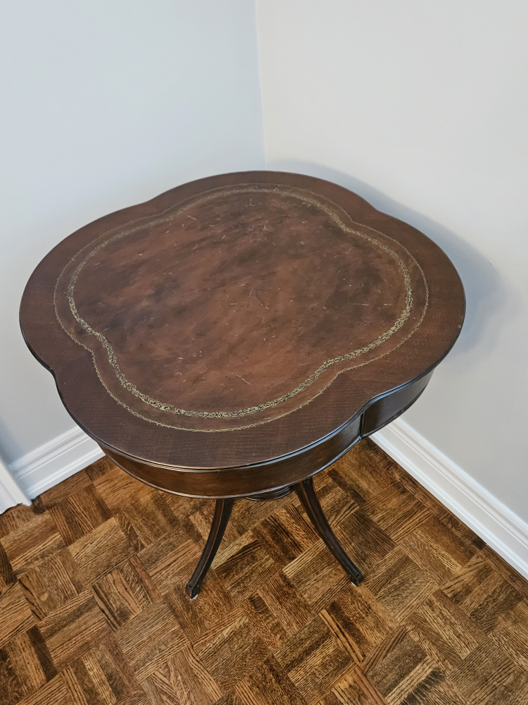antique  lamp table,
