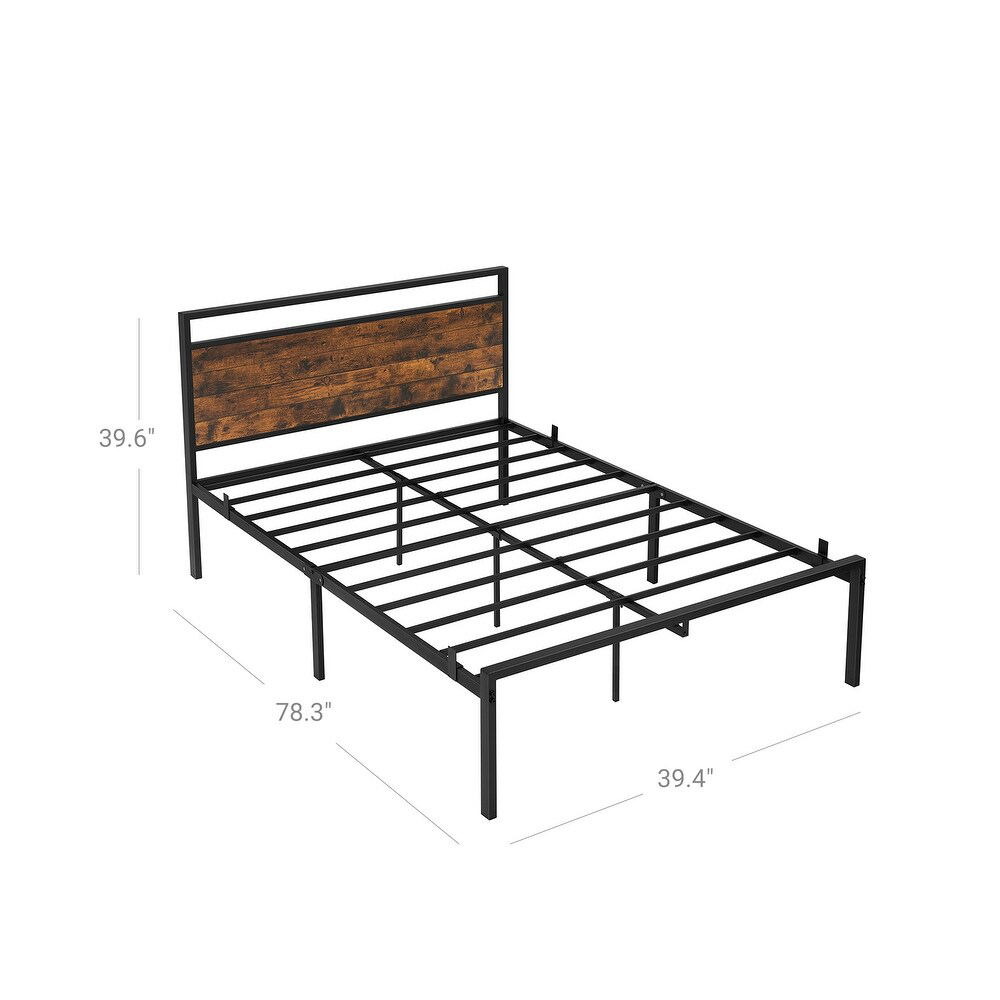 Metal bed frame with mattress - photo 4