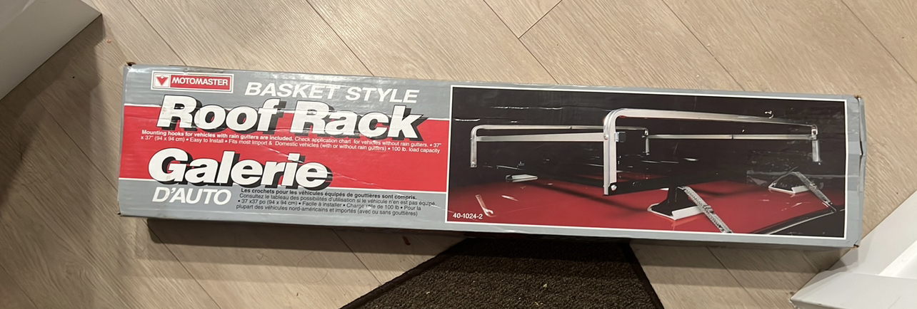 Motomaster basket style  roof rack thumbnail