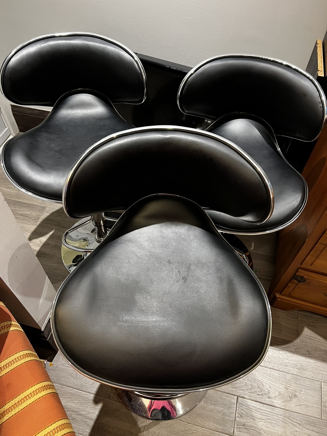 Set of 3 barstools - photo 3