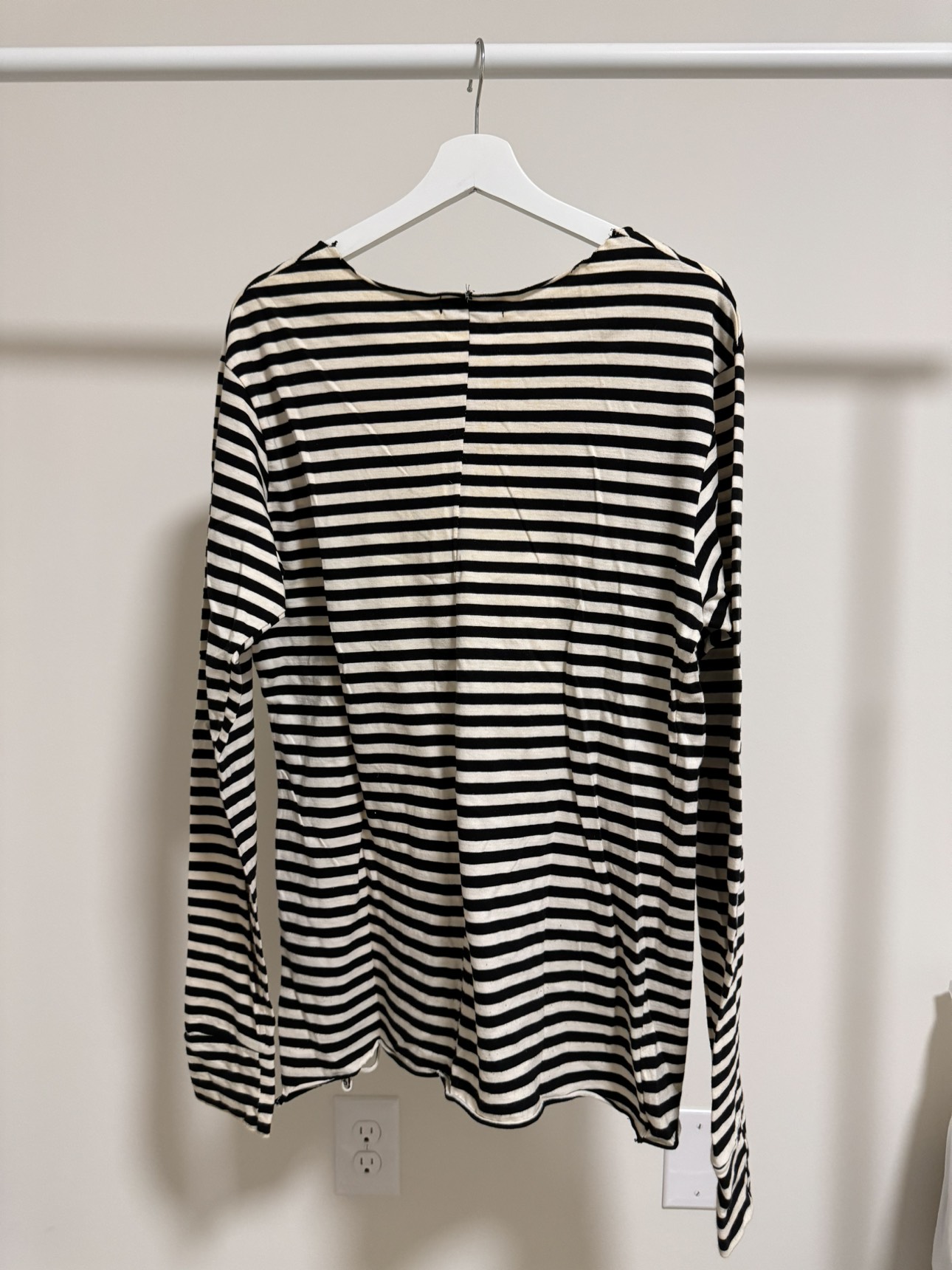 Wide Neck Stripe Longsleeve Shirt - photo 2