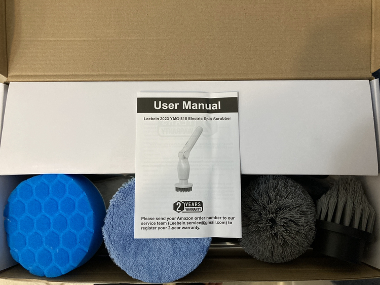 Leebein Electric Spin Scrubber, Cordless Cleaning Brush image indicator(5)