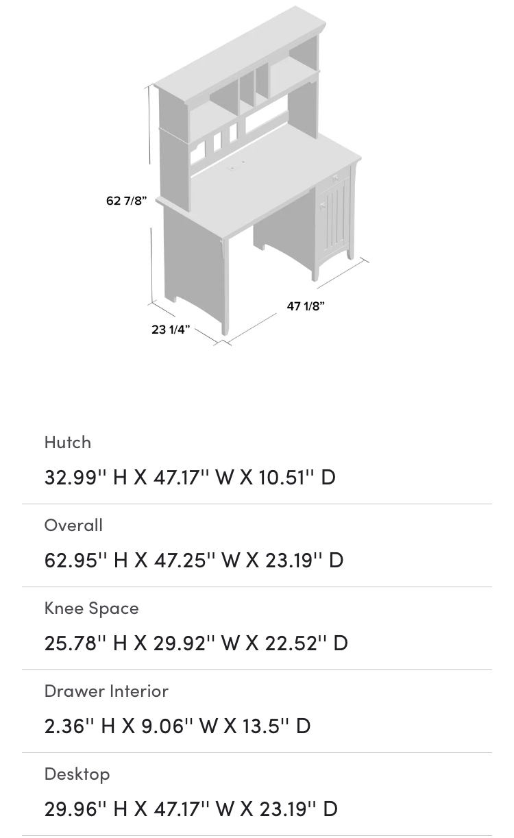 desk with hutch and pullout keyboard tray image indicator(4)
