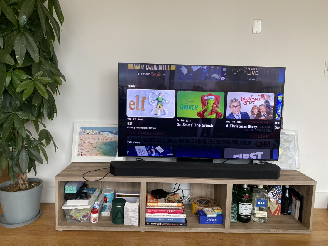 Ikea: BESTÅ TV unit, walnut effect light gray