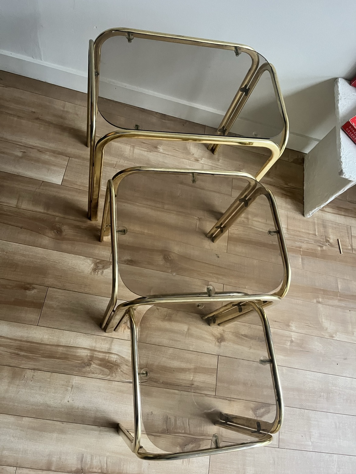 Set of 3 vintage end table - photo 4