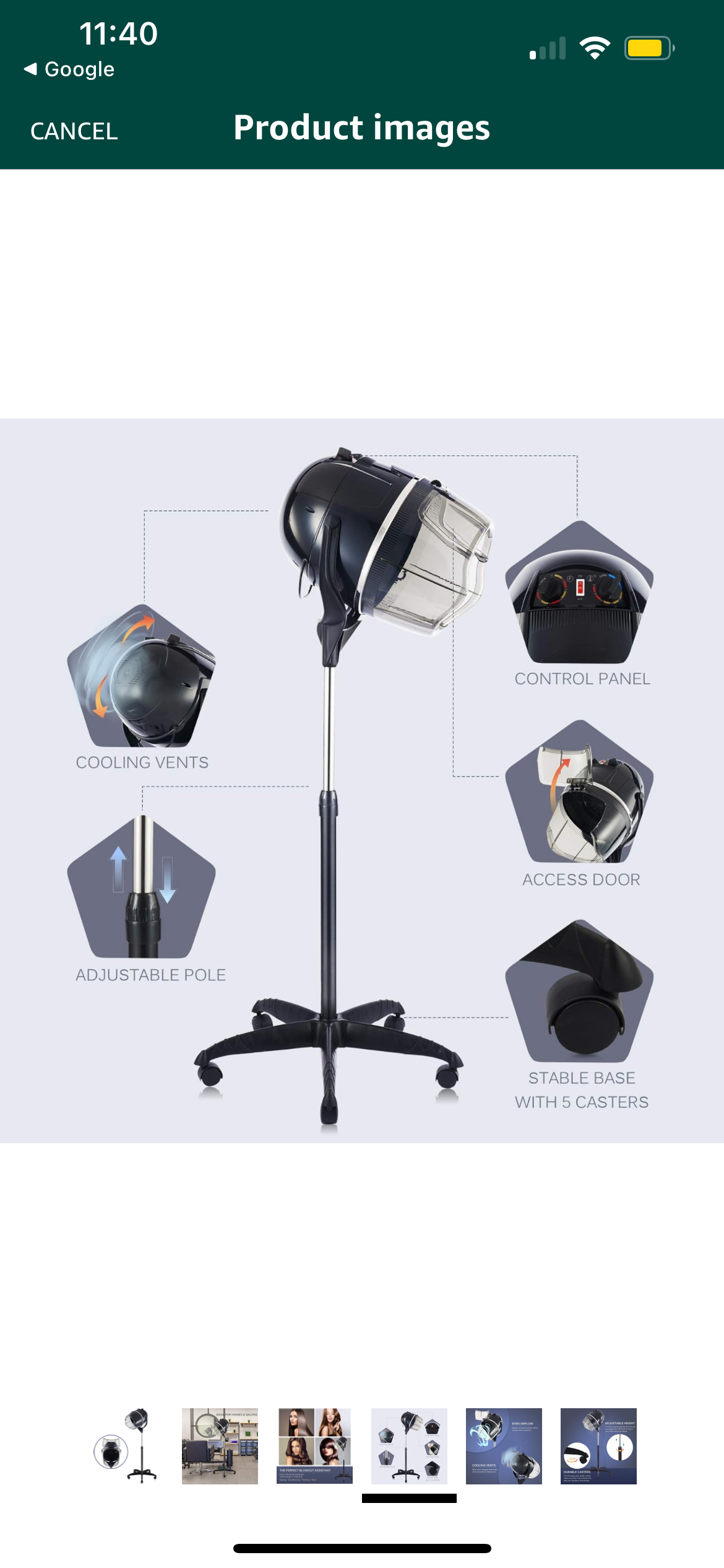 Brand new in box stand up hair dryer image indicator(4)