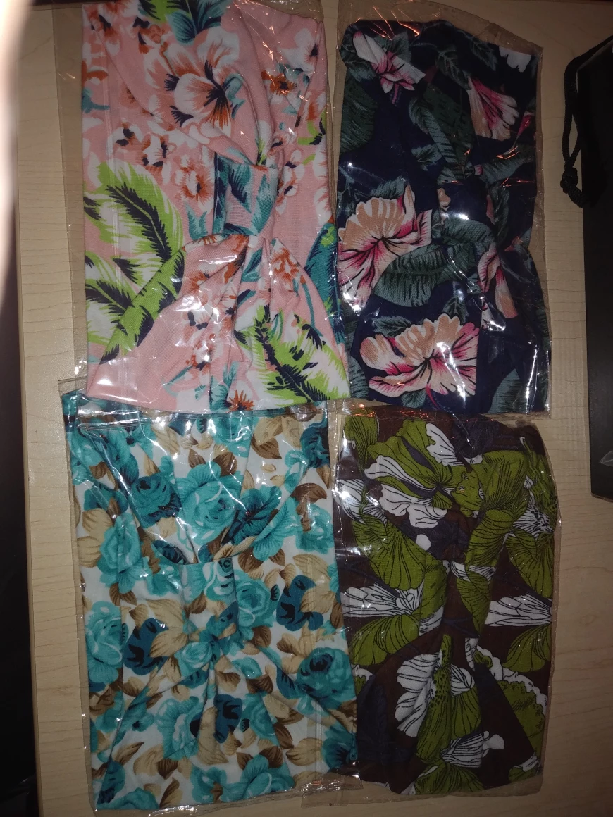 NEW!   Floral Head Bands - Pack of 4 image indicator(4)