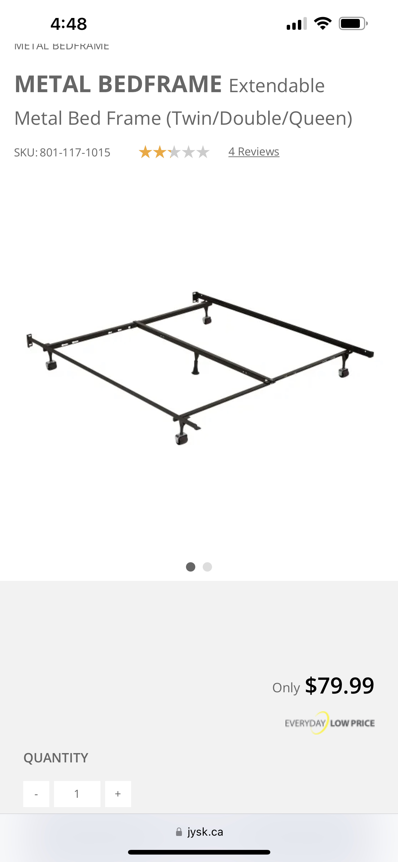 Metal bed frame thumbnail