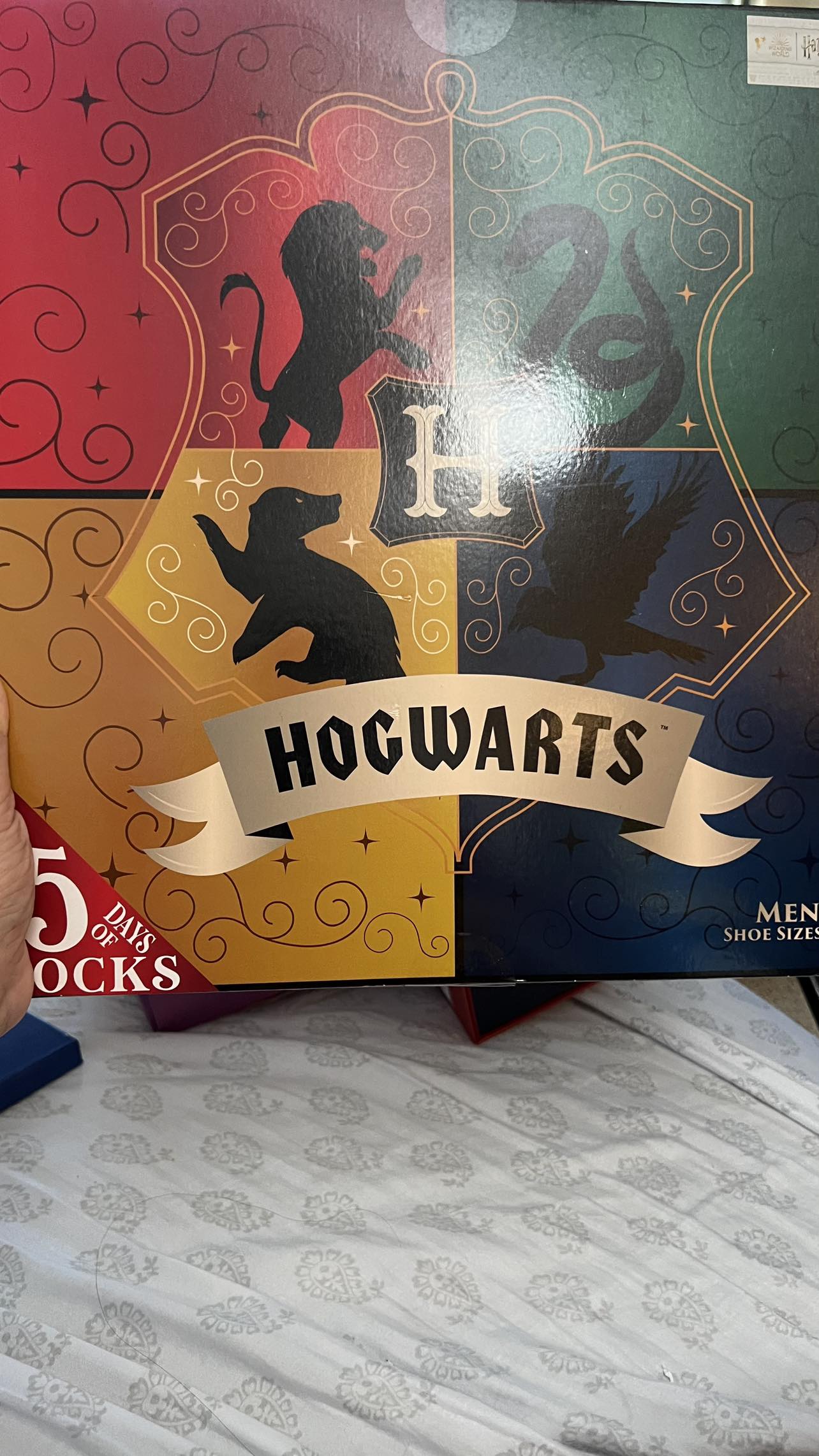 Hogwarts Men’s 15 Days of Socks (15 pairs)