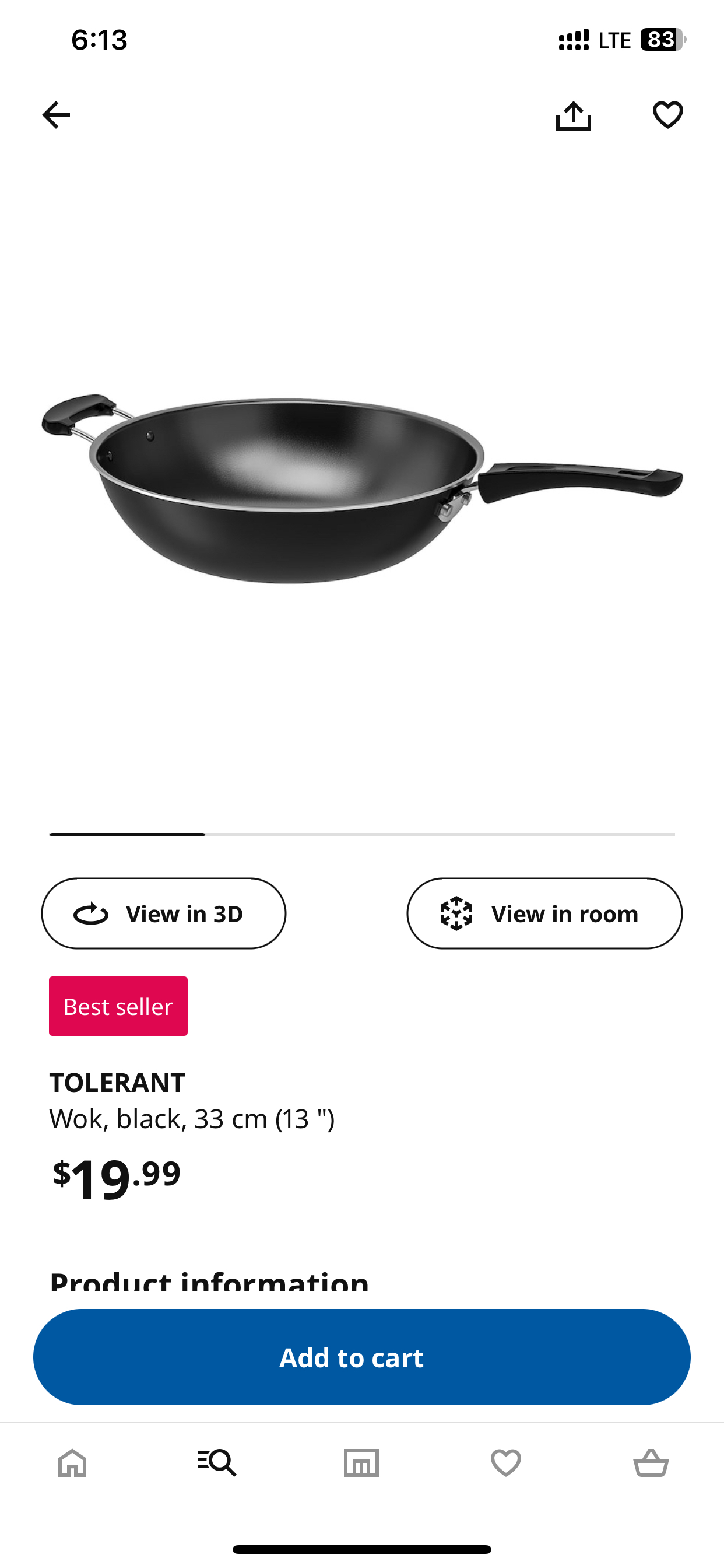 Ikea - WOK 90% condition