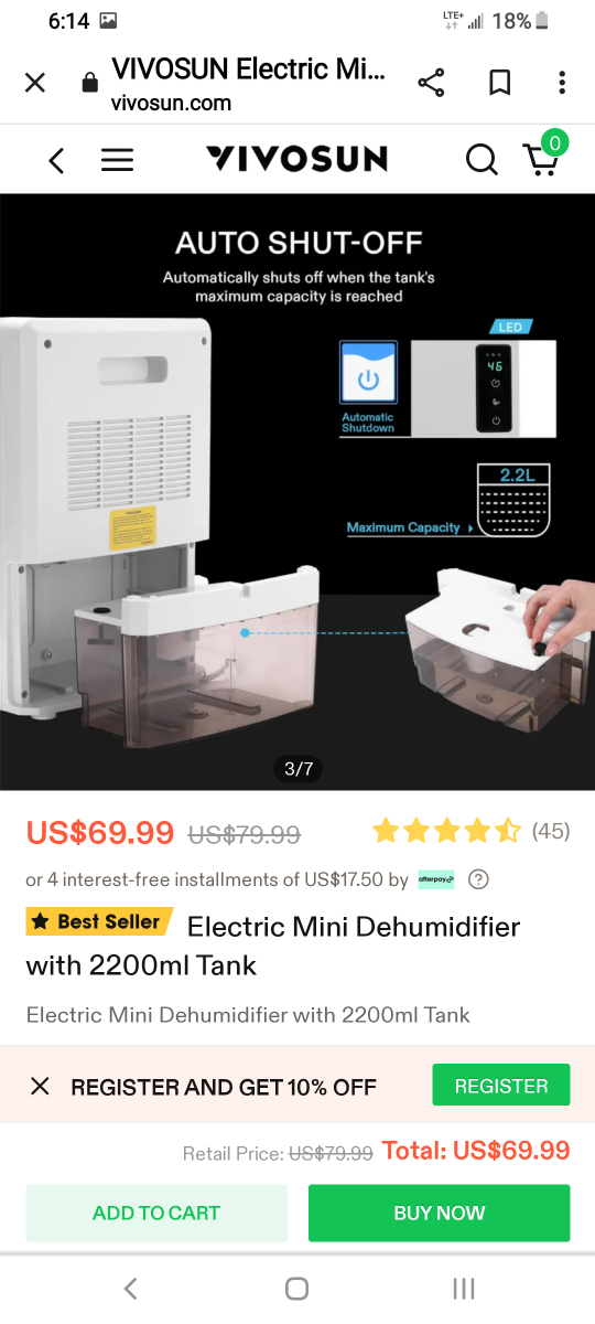 Vivosun dehumidifier - photo 5