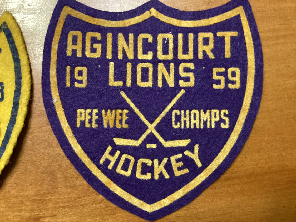 4. 1957-58-59-69 AGINCOURT LIONS HOCKEY crests - photo 3