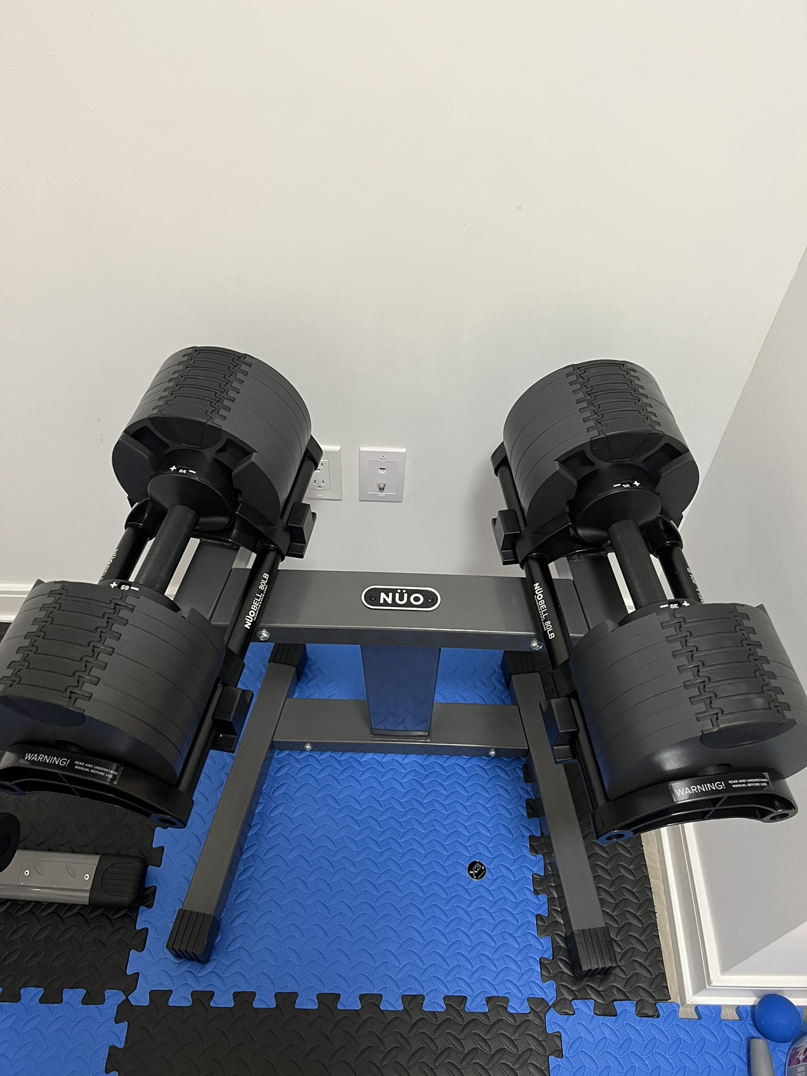 Moving Sale - 80LB NÜOBELL Adjustable Dumbbell Set