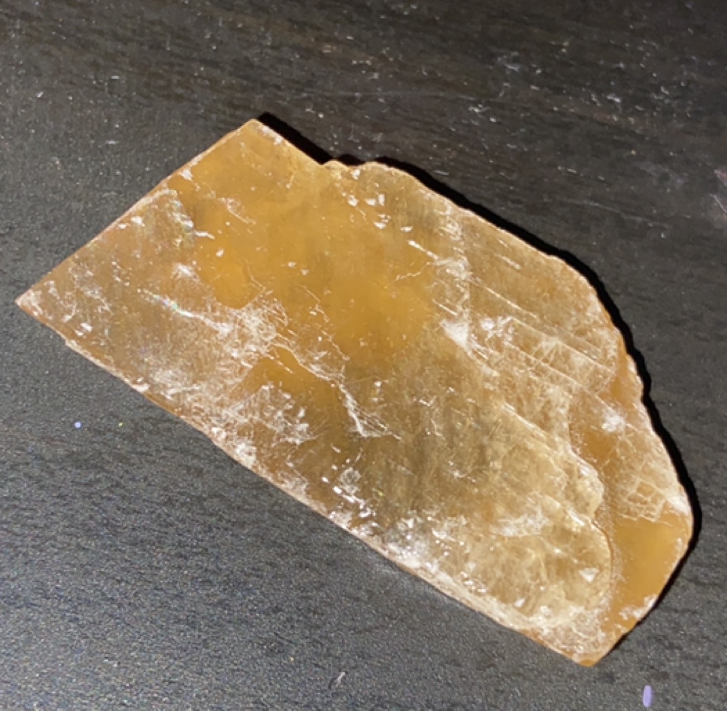 honey calcite crystal ❄️ thumbnail