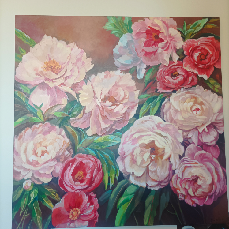 original oil painting 40 by 40 " image indicator(8)