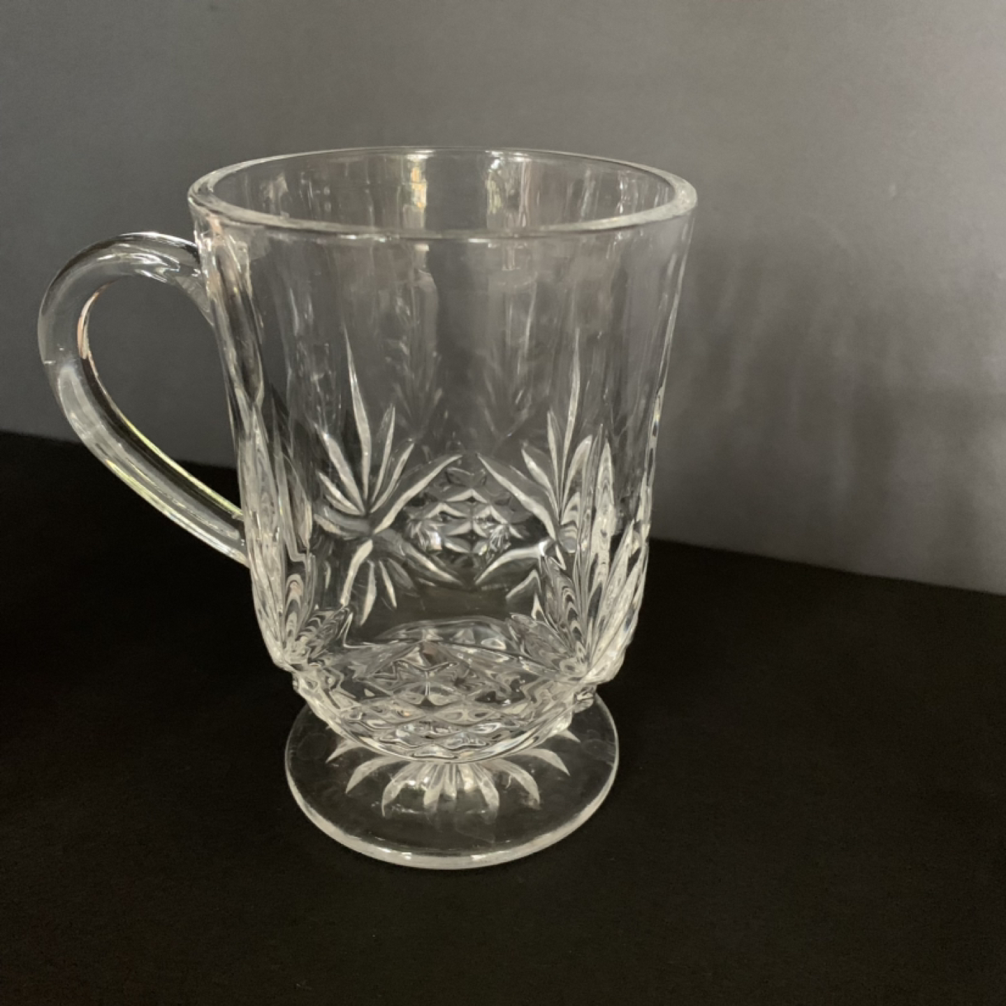 4 Heavy Crystal Glass Mugs - photo 2