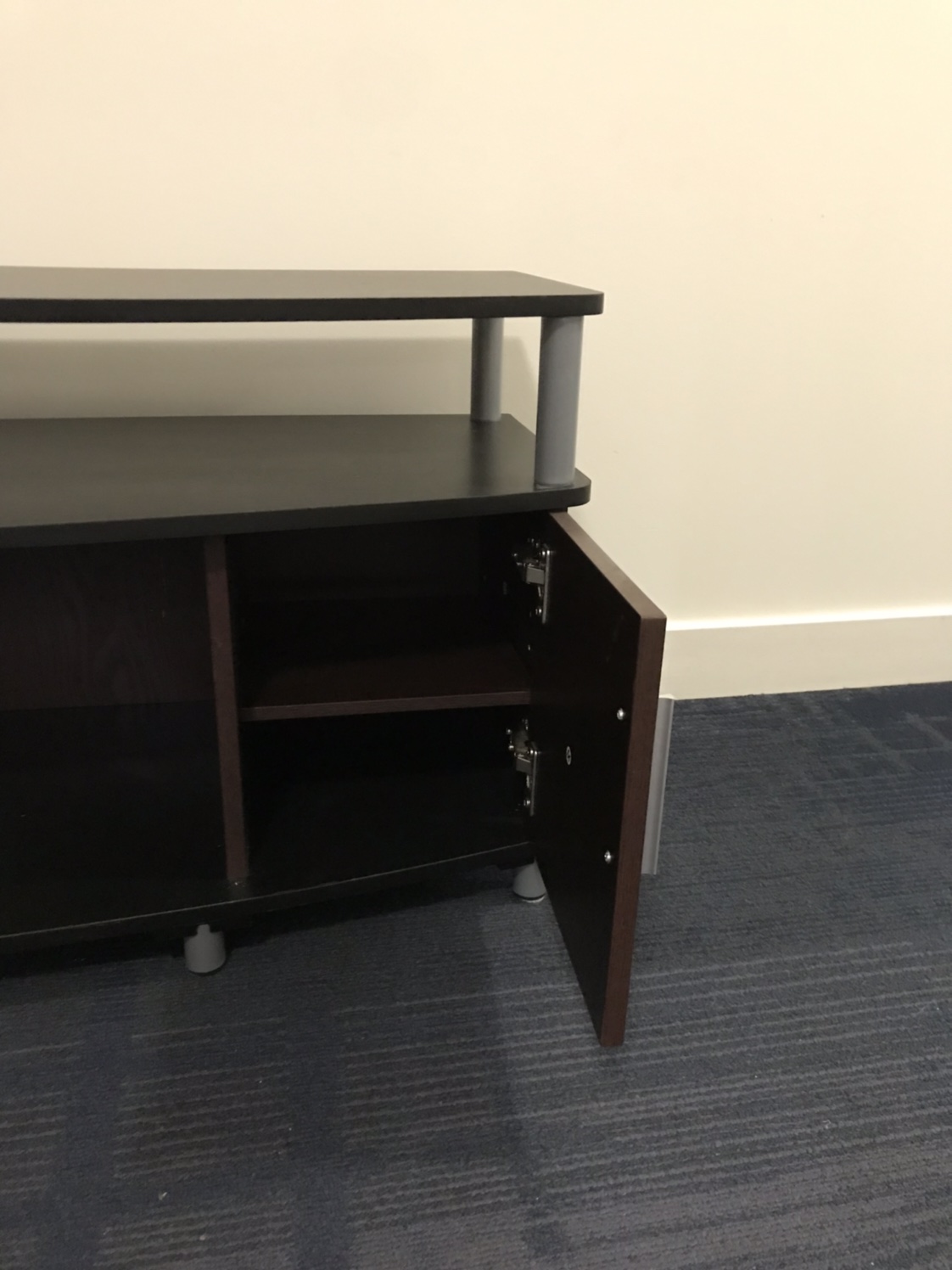 Elegant TV Stand With 2 Cabinet Including Shelf Inside - photo 4