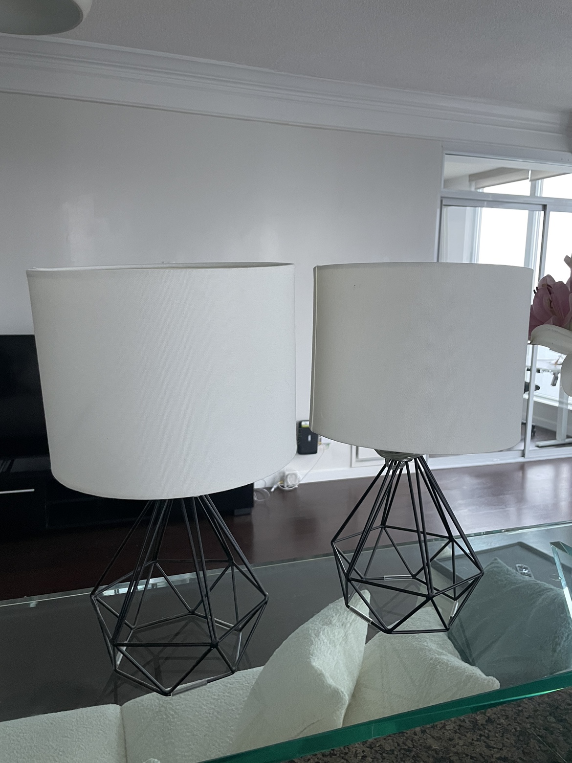 Two desk lamps