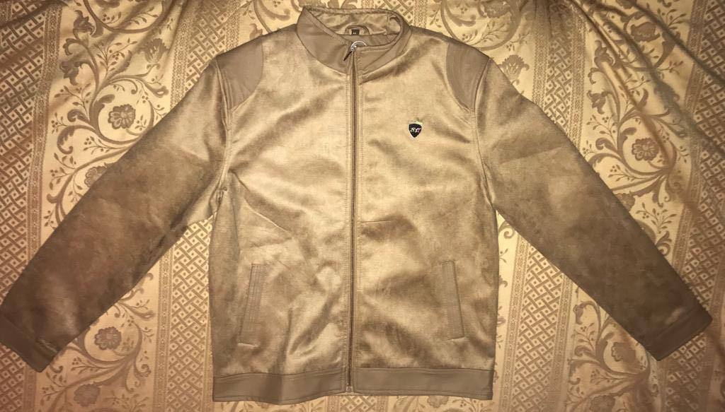 Tan / Light Brown Faux Suede Coat