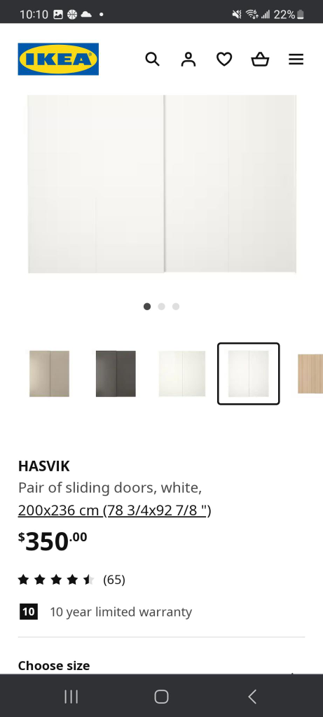 FREE: IKea Hasvik Wardrobe used for storage FREE - photo 3