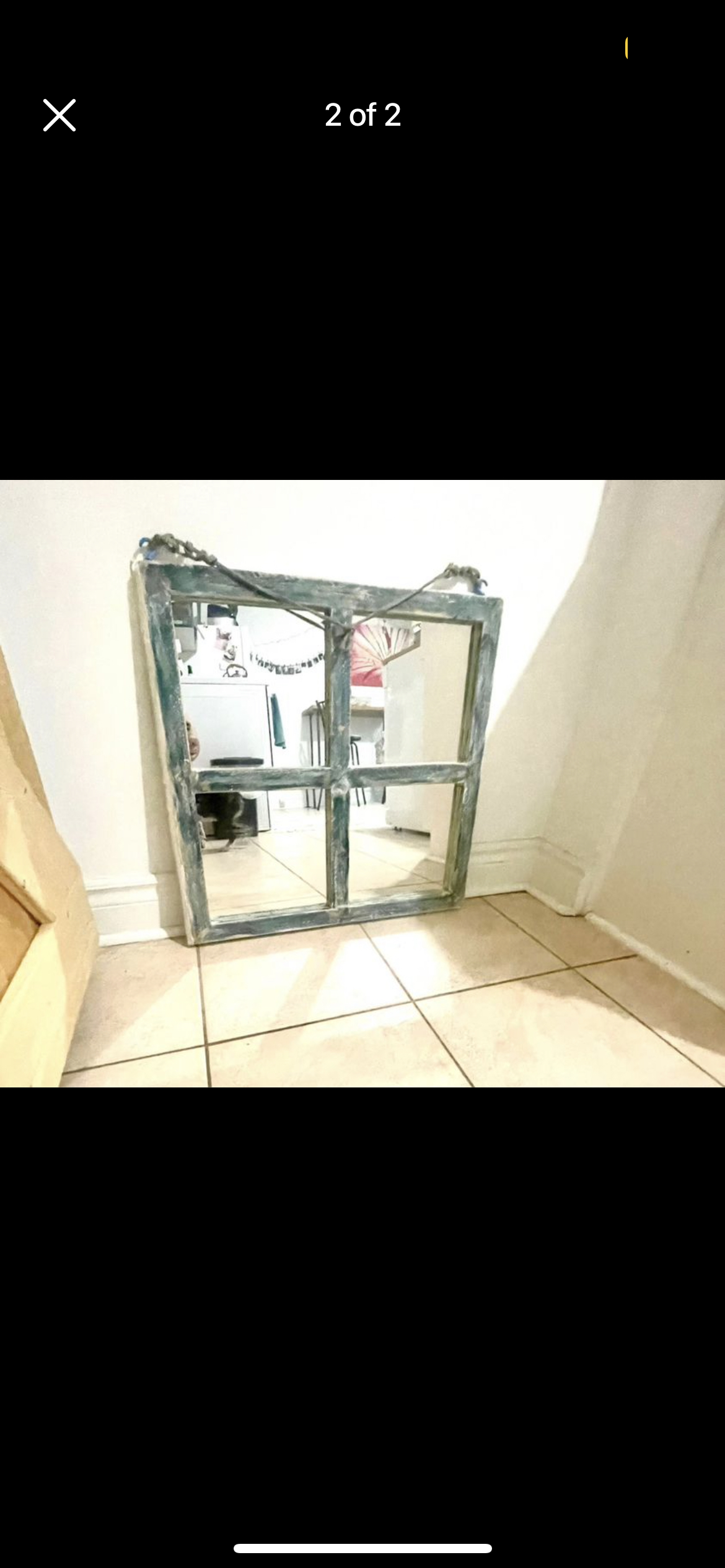 Upcycled Barn window mirror