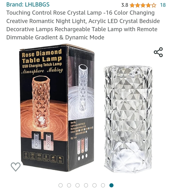 brand New USB charging touch table lamp image indicator(2)