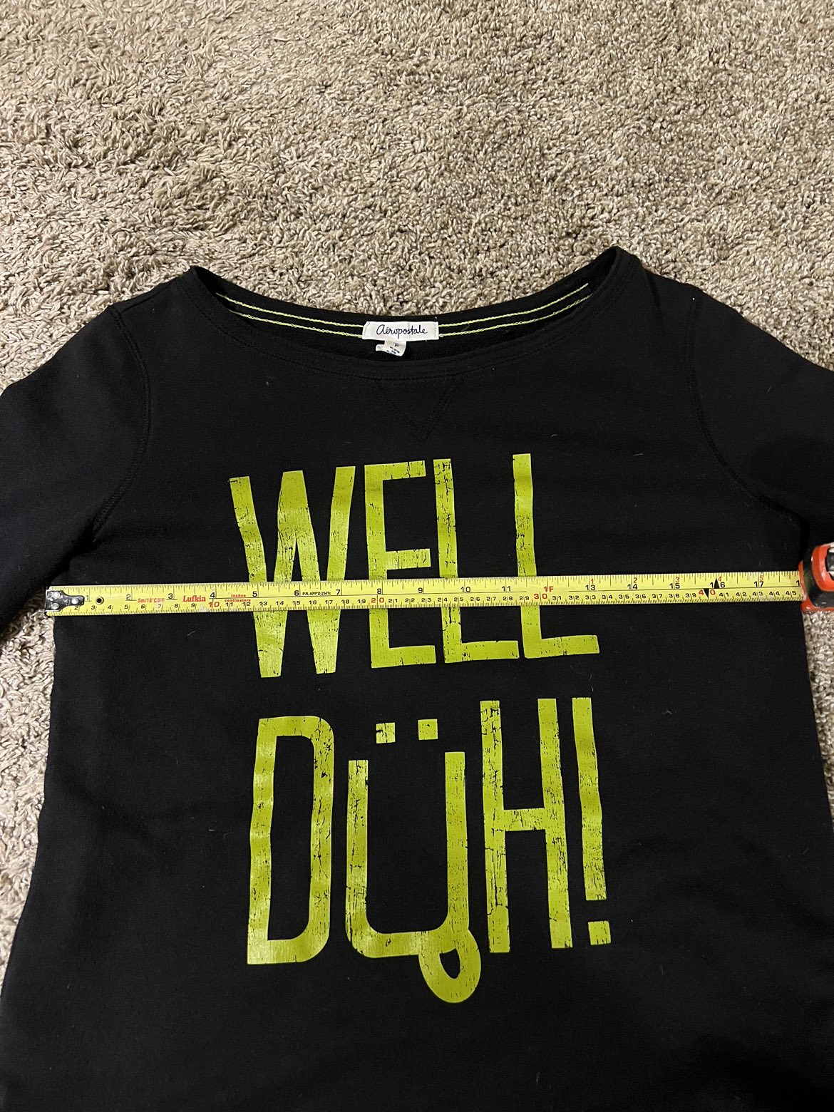 Aeropostale black sweatshirt sz S image indicator(7)