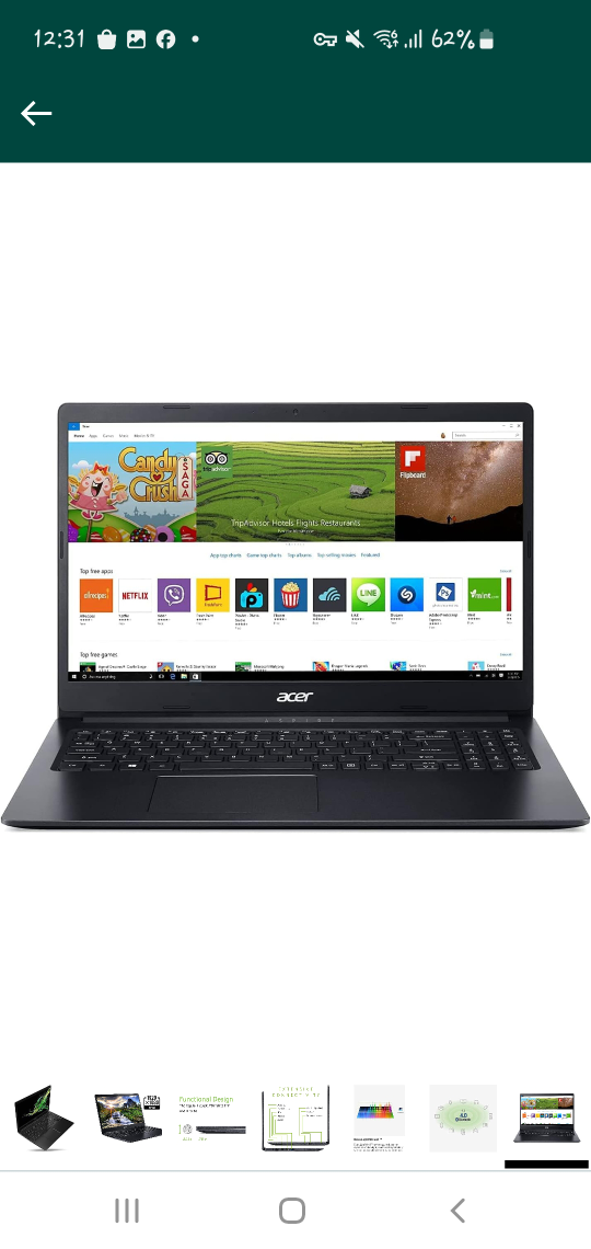 Acer Aspire 1 Slim Laptop Intel Processor with charger - photo 5