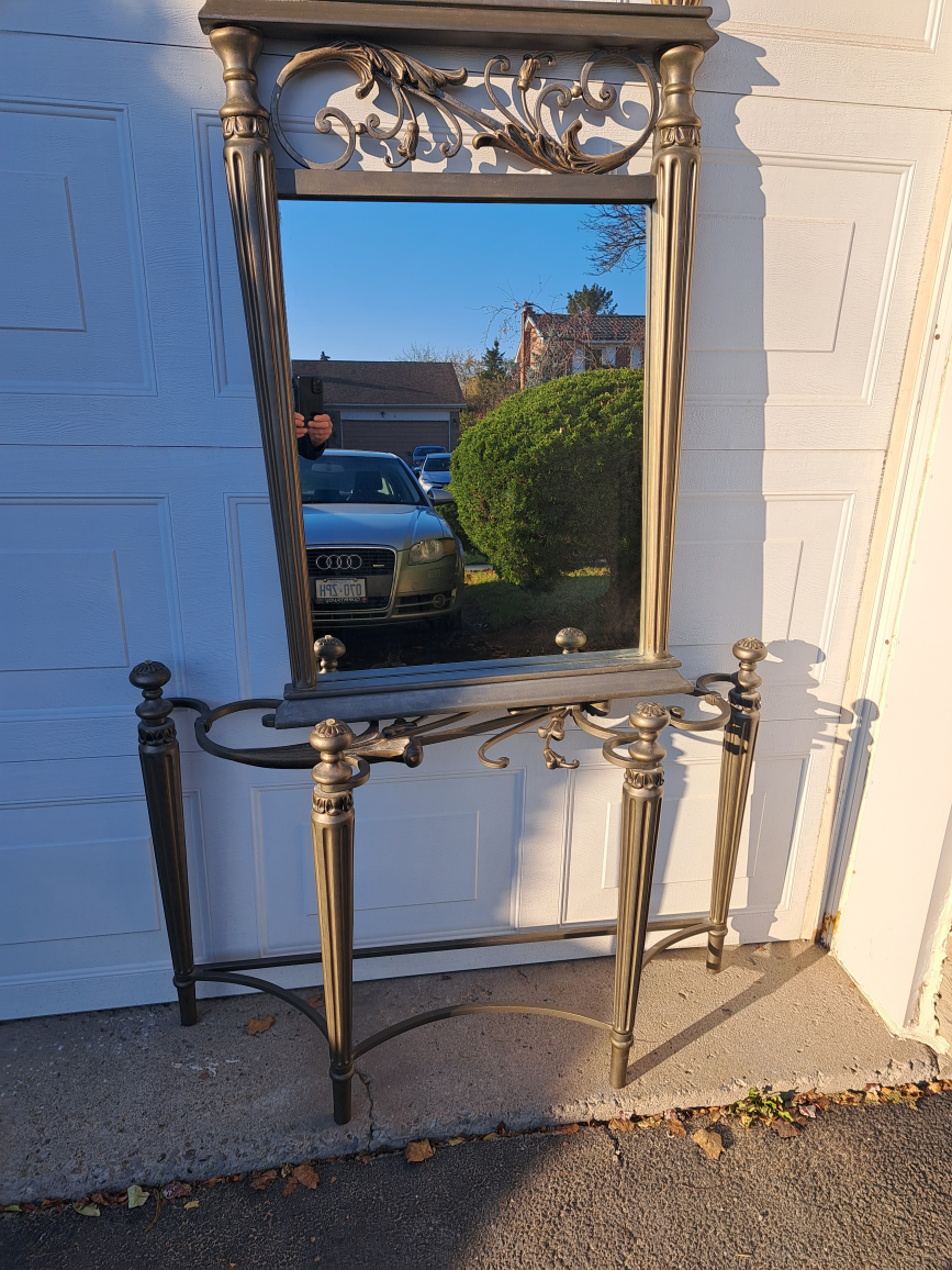 Hallway mirror and console table - photo 5