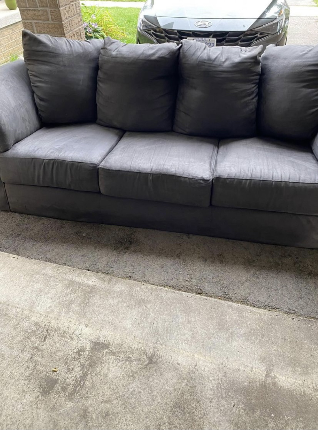 Grey 4 Seater Sofa - photo 2