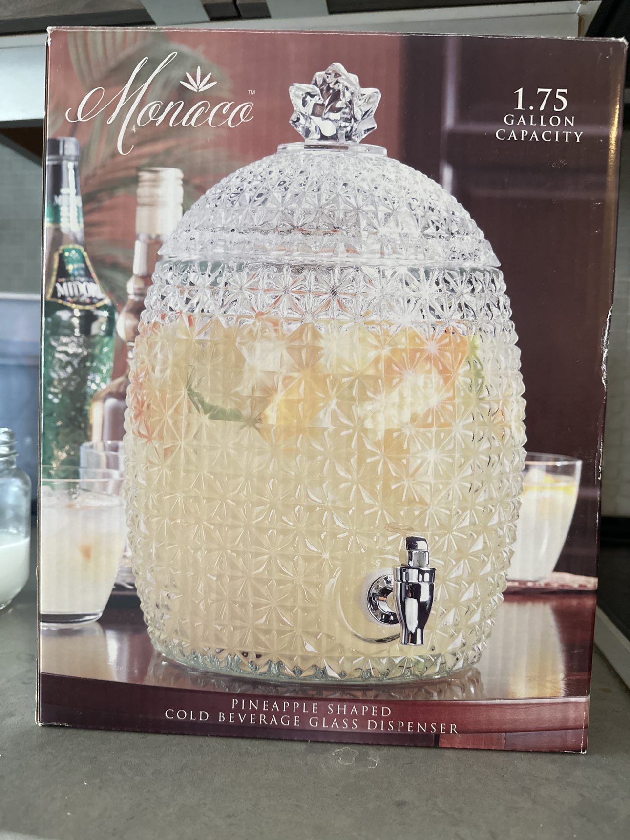 Pineapple shaped cold drink dispenser 6.6 Litres ❄️