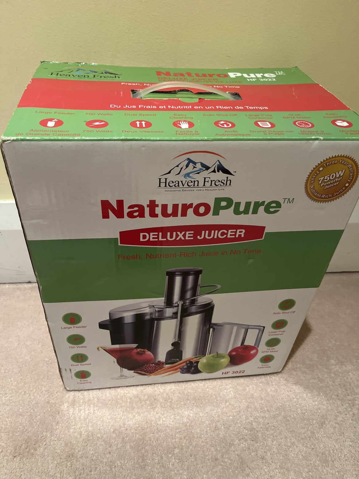 Nature Pure Deluxe Juicer - brand new in a box - photo 3