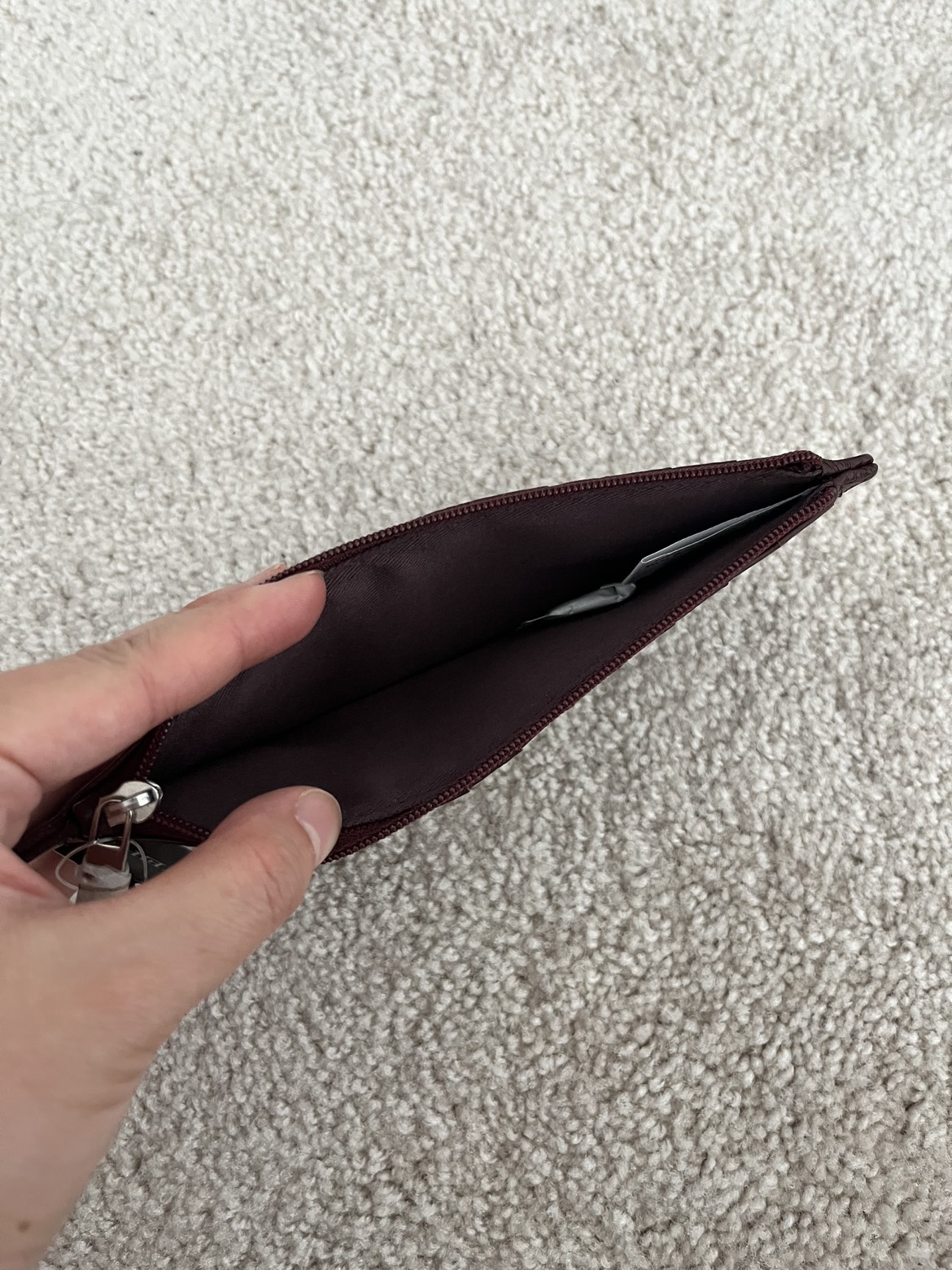 BNWT Danier Purple Card Wallet image indicator(3)