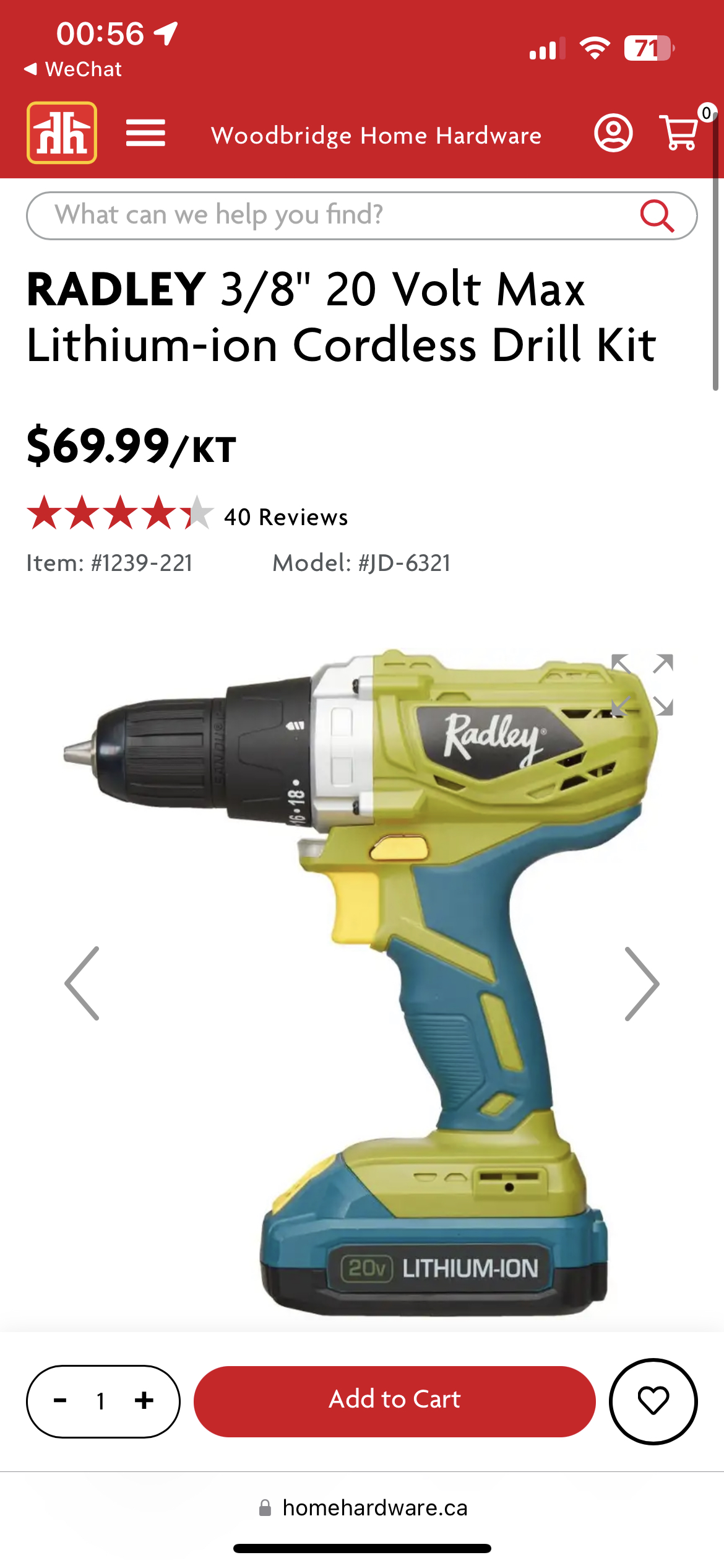 50% off Brand New RADLEY 3/8" Cordless Drill with driver bit - photo 5