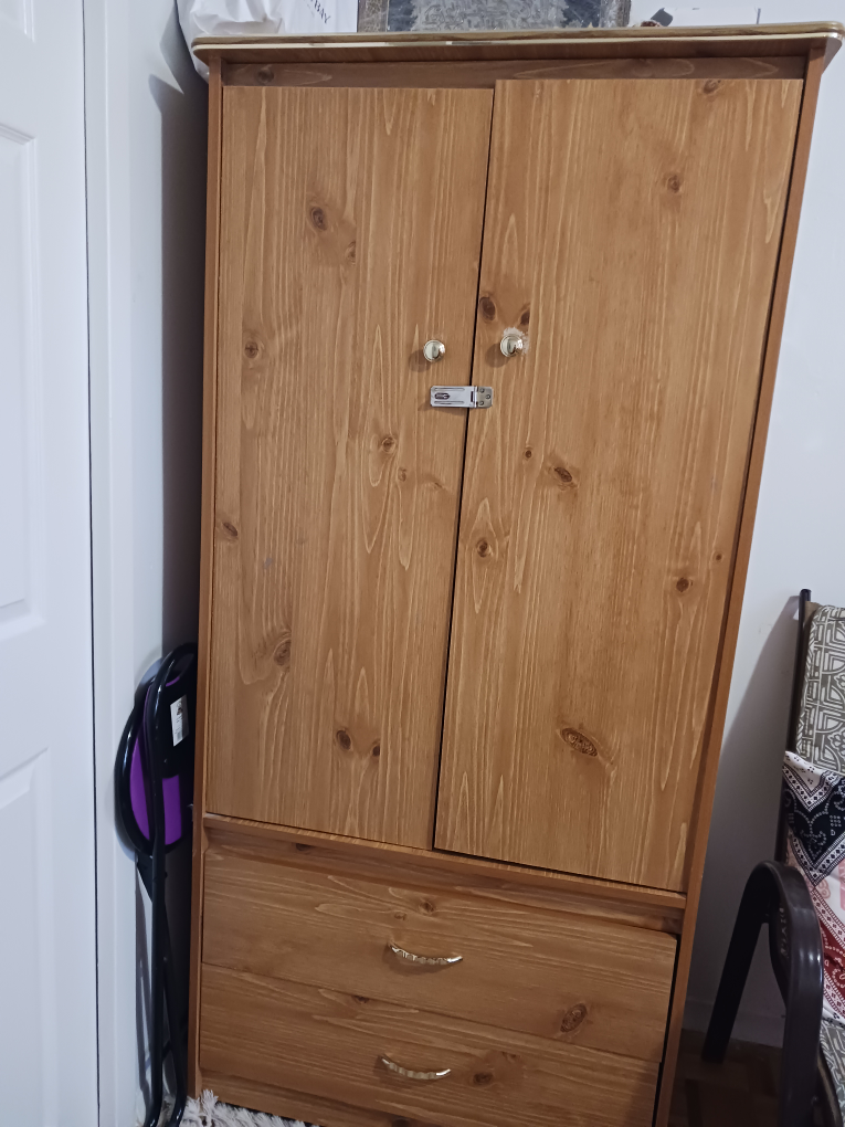 wooden wardrobe $170
