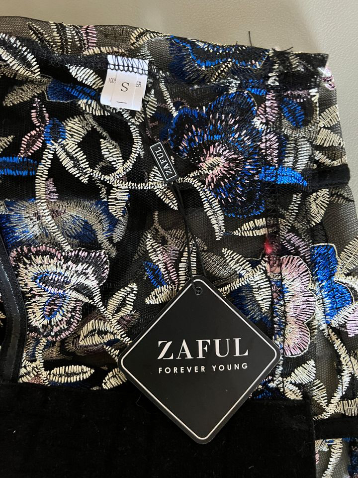 Zaful Black/Semi-Sheer Bustier image indicator(4)